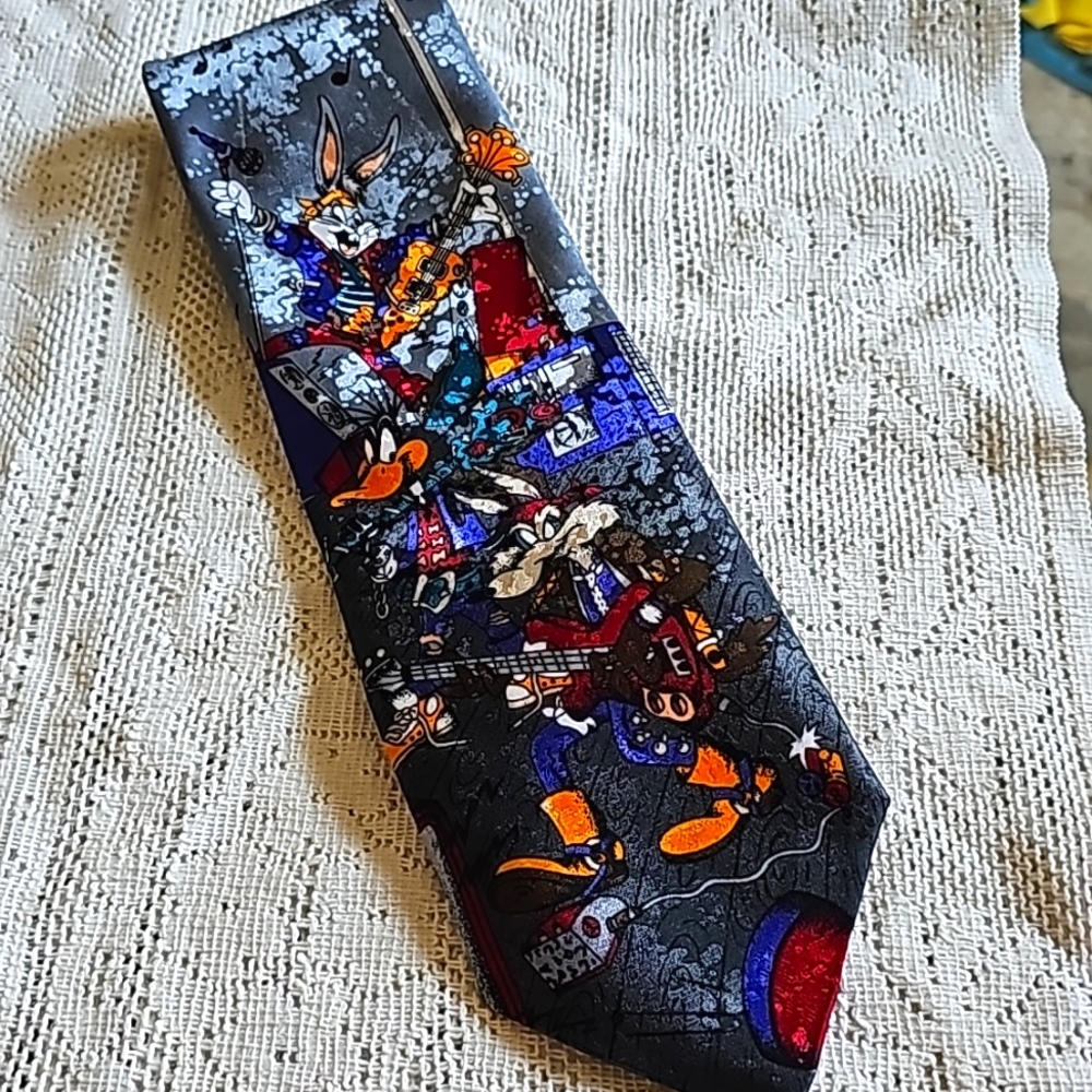 Looney Tunes Grey Tie